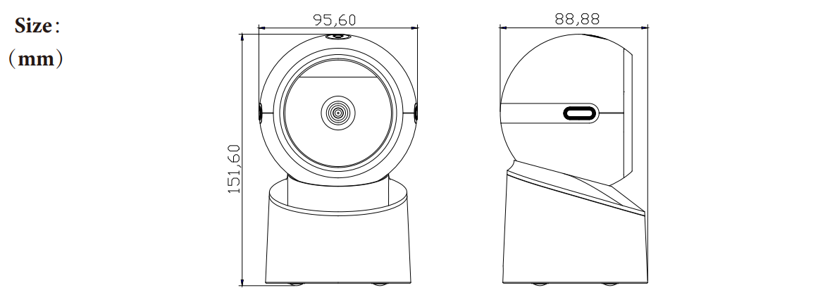 Desktop Omni-directional Barcode Scanner